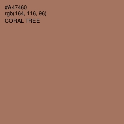 #A47460 - Coral Tree Color Image